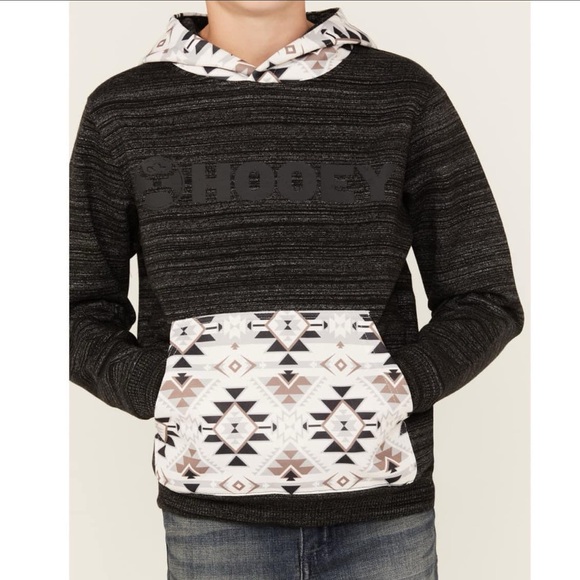 ✨HOOEY BOYS' SOUTHWESTERN PRINT LOCK UP HOODED SWEATSHIRT✨ - Picture 2 of 2